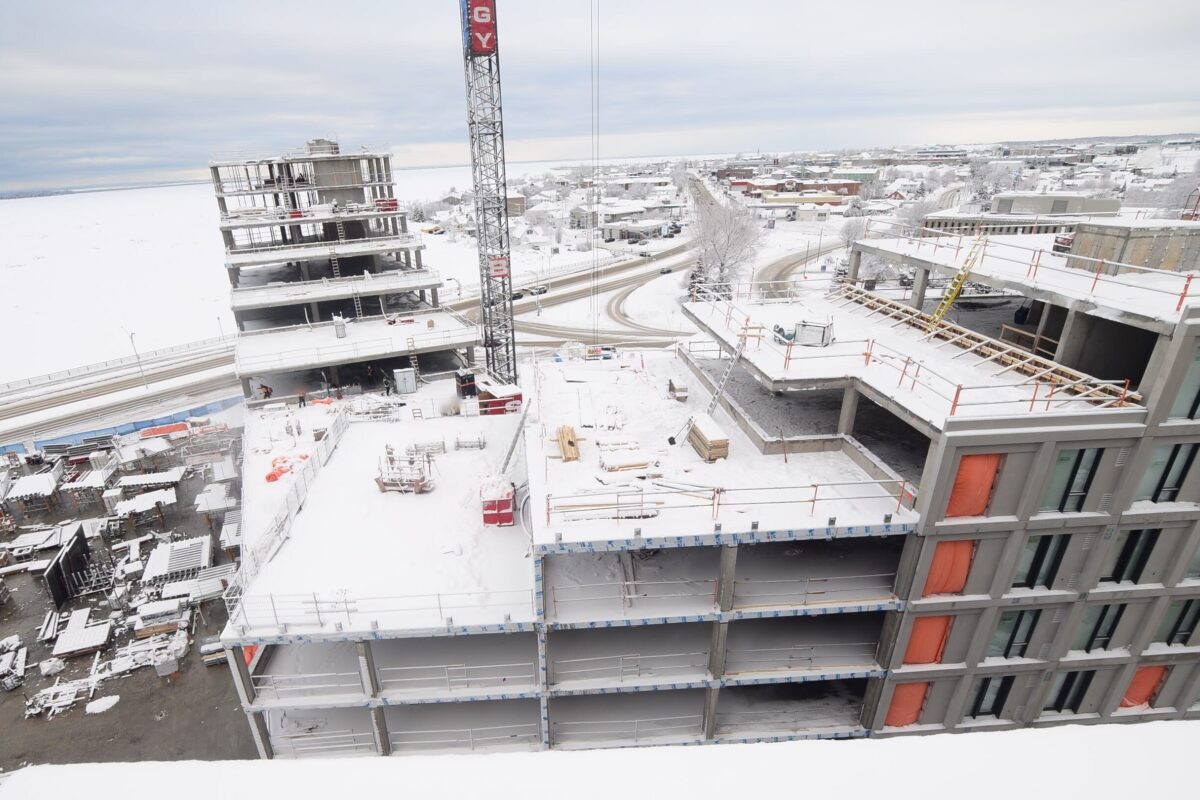 Une étape importante franchie sur le chantier