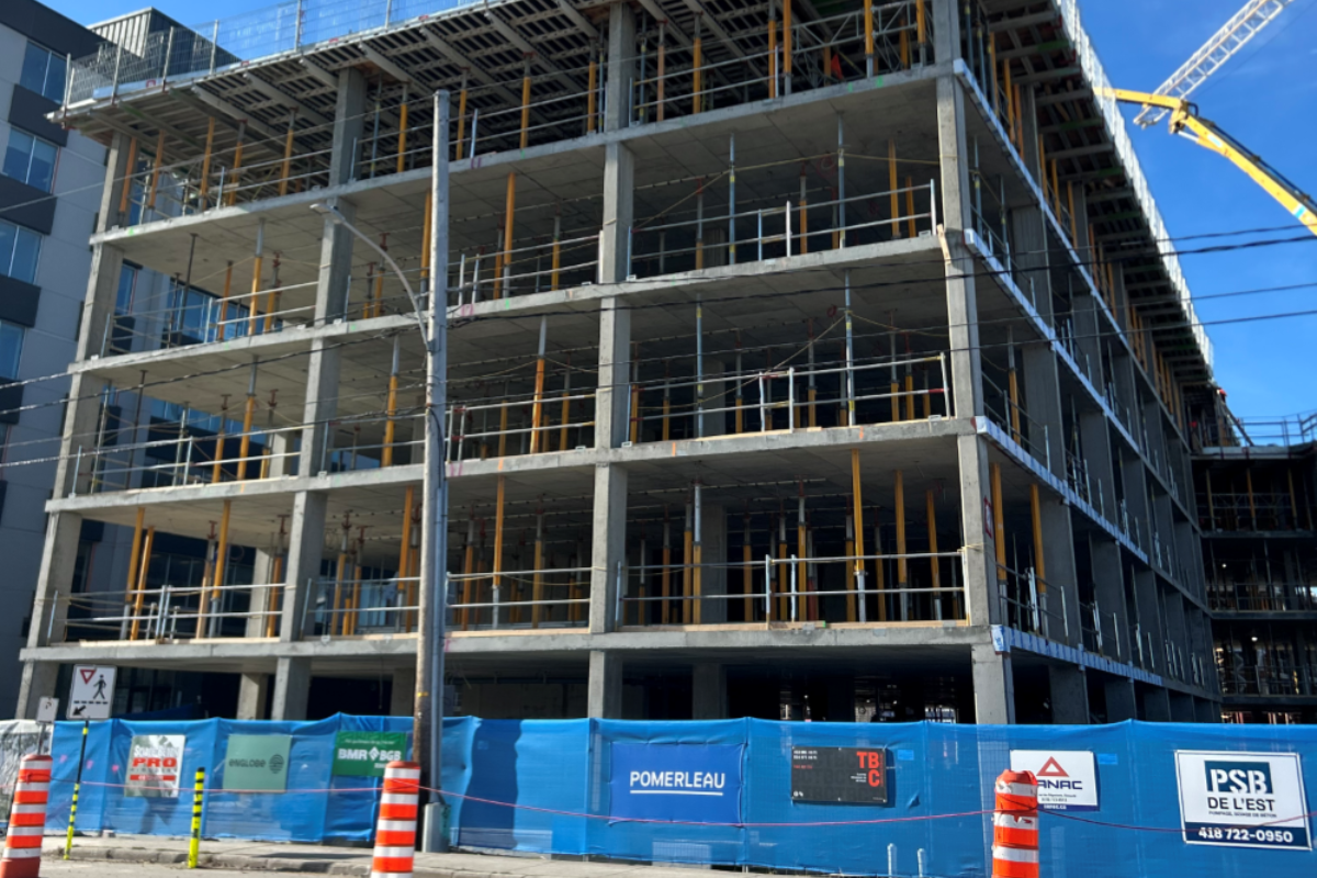 La construction des étages se poursuit